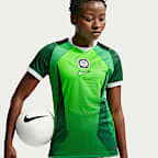 Nigeria 2026 Stadium Home Women's Nike Dri-FIT Soccer Short-Sleeve